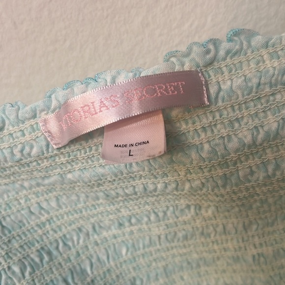 Victoria Secret strapless aqua green 2005 size L modal/cotton Y2K - Picture 4 of 8